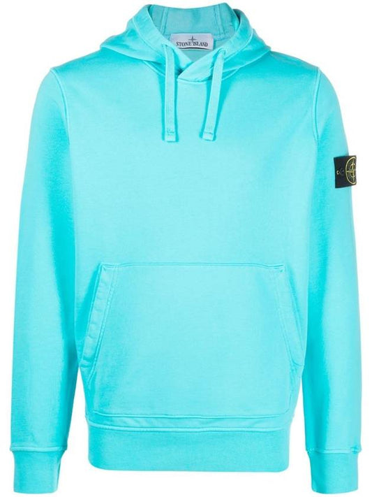 Wappen Patch Classic Fleece Hoodie Light Blue - STONE ISLAND - BALAAN 2