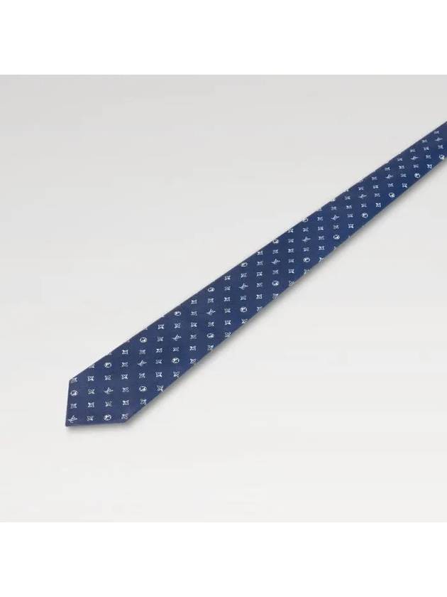 Men's Monogram Eclipse Tie Blue - LOUIS VUITTON - BALAAN 3