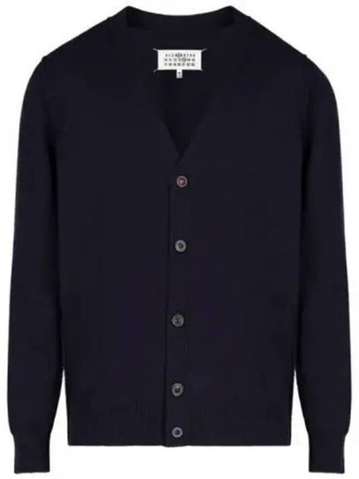 Cashmere Back Stitch Cardigan Navy - MAISON MARGIELA - BALAAN 2