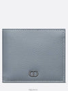 Compact Wallet Dior Gray Grained Calfskin CD Ic - DIOR - BALAAN 1