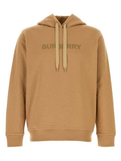 Logo Print Hoodie Camel - BURBERRY - BALAAN 2