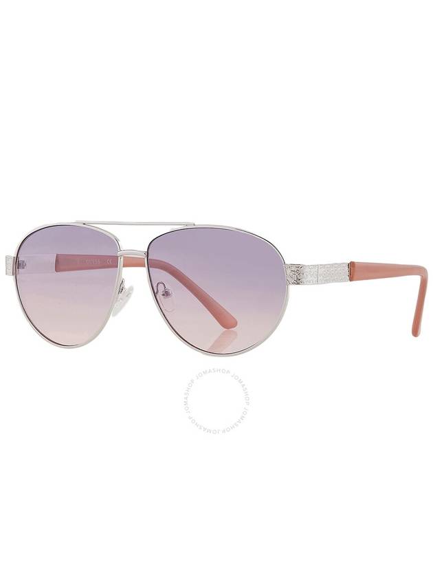 Guess Factory Smoke Gradient Pilot Unisex Sunglasses GF0414 10B 60 - GUESS - BALAAN 3