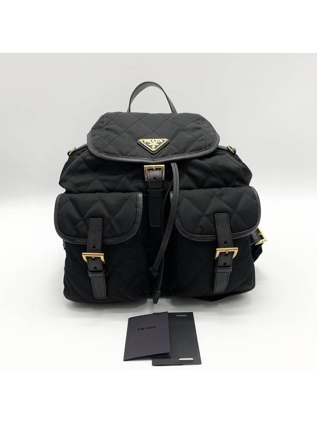 Re Nylon Small Quilted Backpack 1BZ677 - PRADA - BALAAN 1