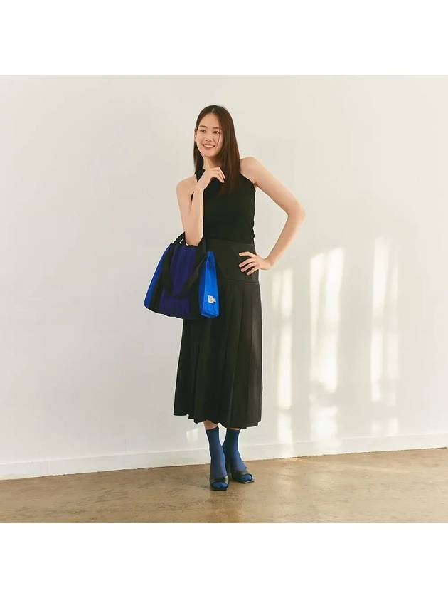 Two Way Shopper Tote Bag Deep Blue - PLEATSMAMA - BALAAN 3