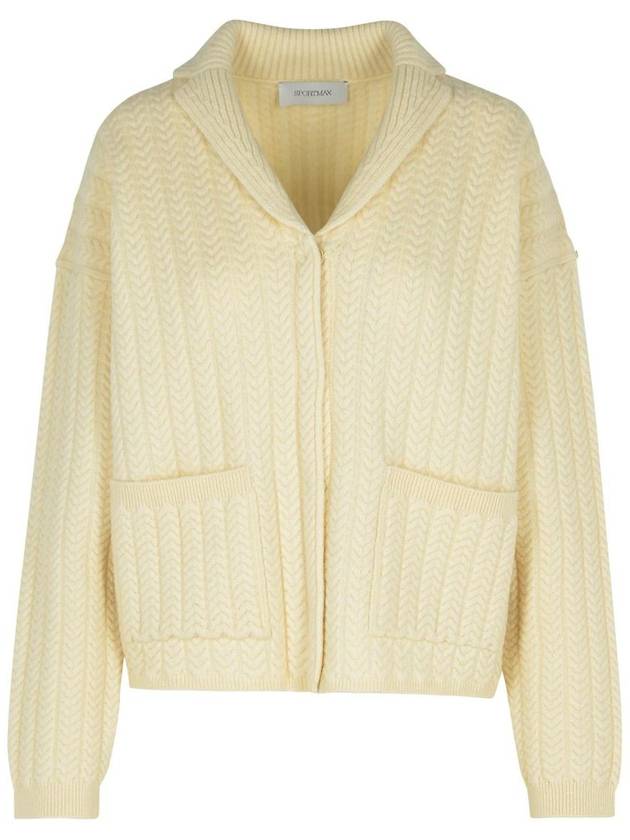 Sportmax 'Tubinga' Ivory Wool Blend Cardigan - MAX MARA SPORTMAX - BALAAN 1