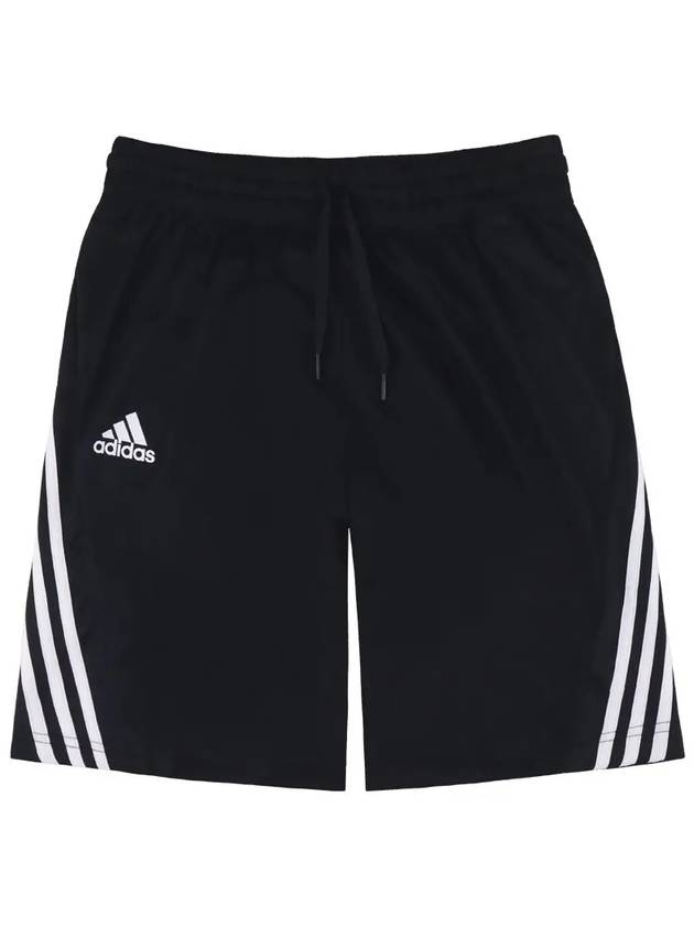 3 Stripe Knit Shorts Shorts AD E Black - ADIDAS - BALAAN 2