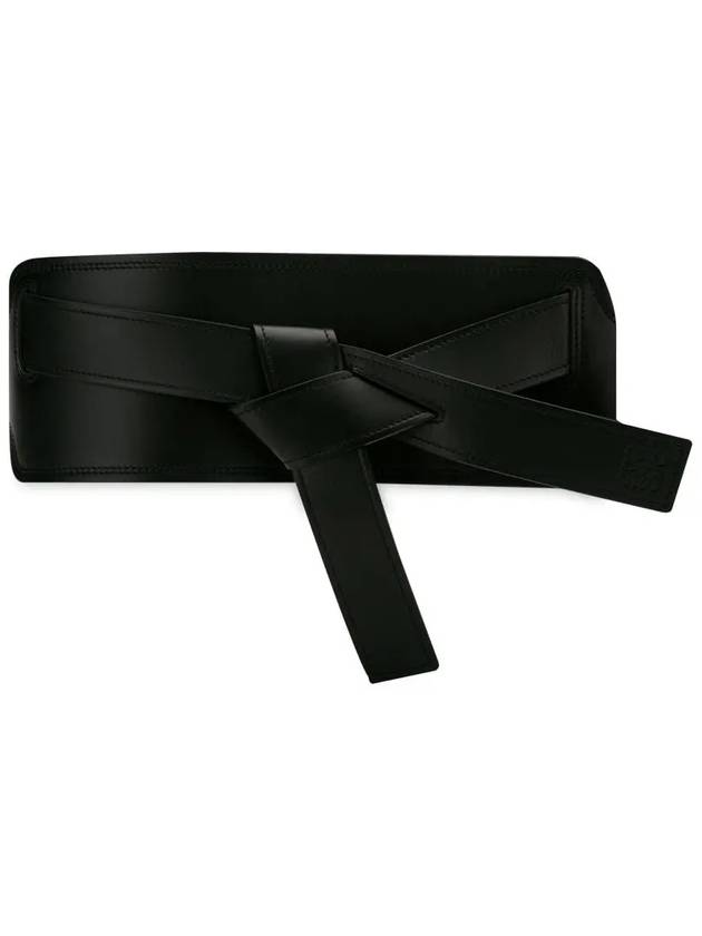 Calfskin Gate Belt Black - LOEWE - BALAAN 2