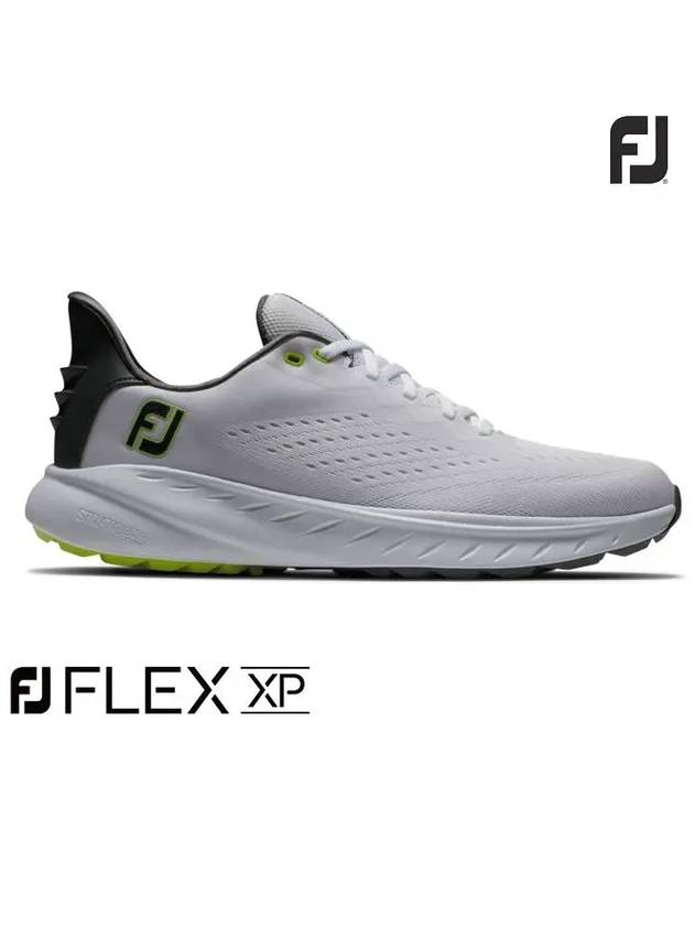 FLEX XP Spikeless Golf Shoes 56280 M White Black Lime Men's - FOOTJOY - BALAAN 2