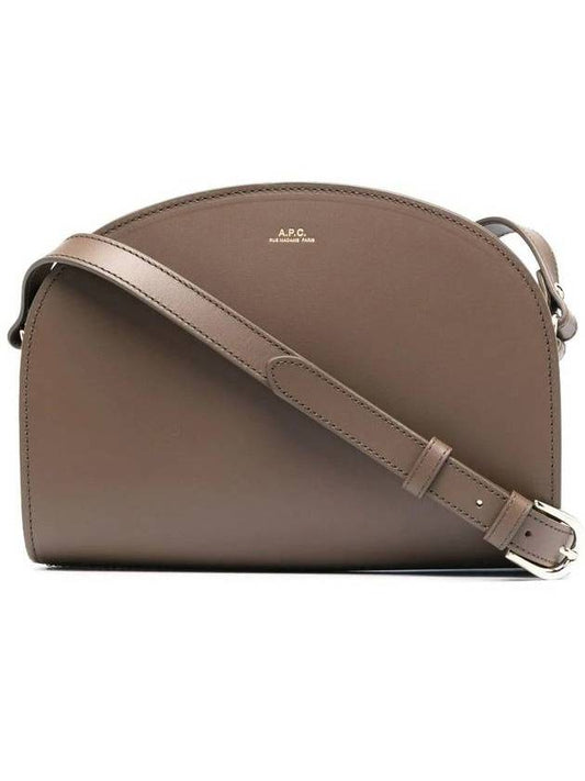 Demiloon Half Moon Cross Bag Brown - A.P.C. - BALAAN.