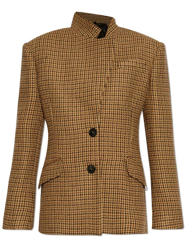 The Attico Blazer With Check Pattern, Women's, Brown - THE ATTICO - BALAAN 1