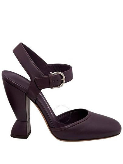 Salvatore Women's Gazania Sandals Heel Purple - SALVATORE FERRAGAMO - BALAAN 2