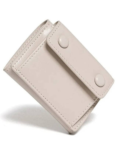 Pocket 3-fold Halfwallet Coin Bill Card Wallet Warm Gray - LE MASQUE - BALAAN 2