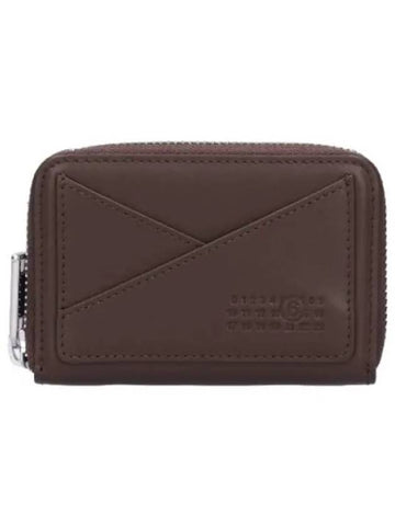 MM6 Japanese Zipper Wallet Lost Brown - MAISON MARGIELA - BALAAN 1