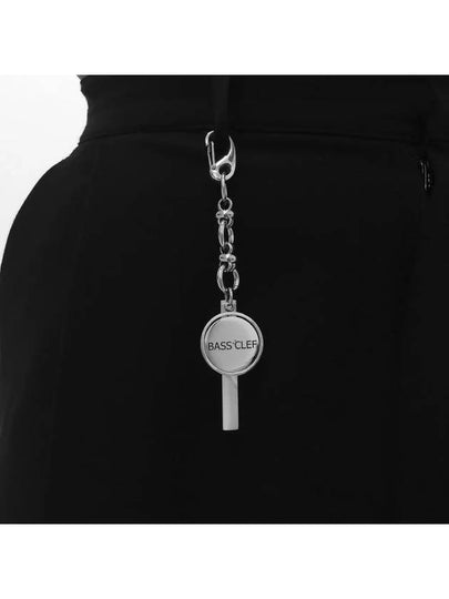 Coin Pendant Chain Key Holder Silver - BASSCLEF - BALAAN 2