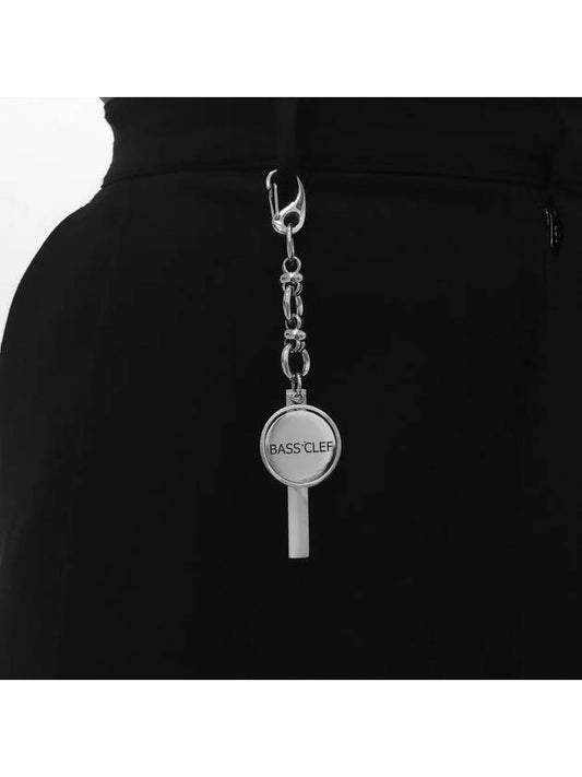 Coin Pendant Chain Key Holder Silver - BASSCLEF - BALAAN 2