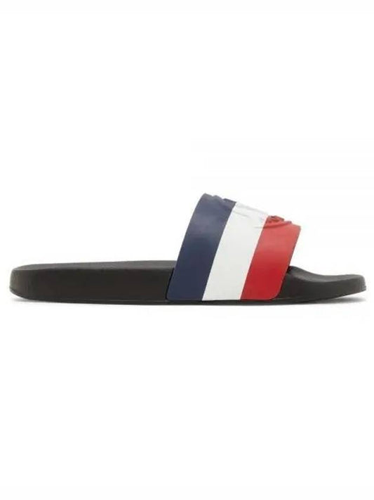 IDomestic ShippingI 4C00030 01A49 998 Basil Emboss Logo Slippers kr 205051 - MONCLER - BALAAN 1