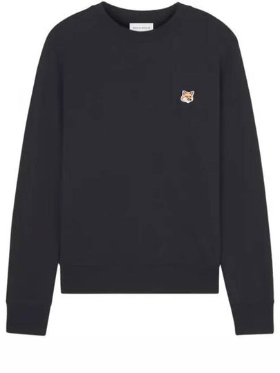 Fox Head Patch Regular Sweatshirt Black - MAISON KITSUNE - BALAAN 2