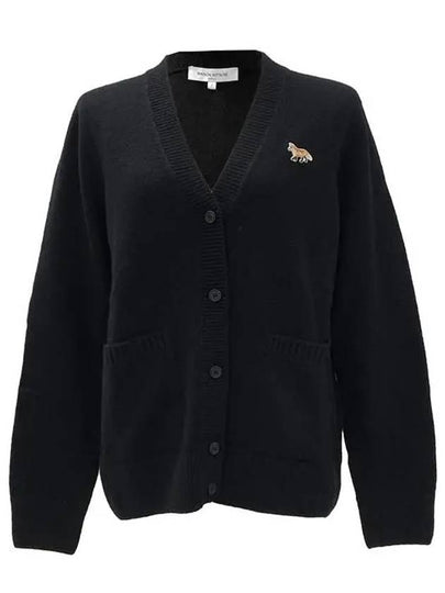 Baby Fox Patch Boxy Cardigan Black - MAISON KITSUNE - BALAAN 2