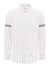 Oxford Armband Stripe Long Sleeve Shirt - THOM BROWNE - BALAAN 1