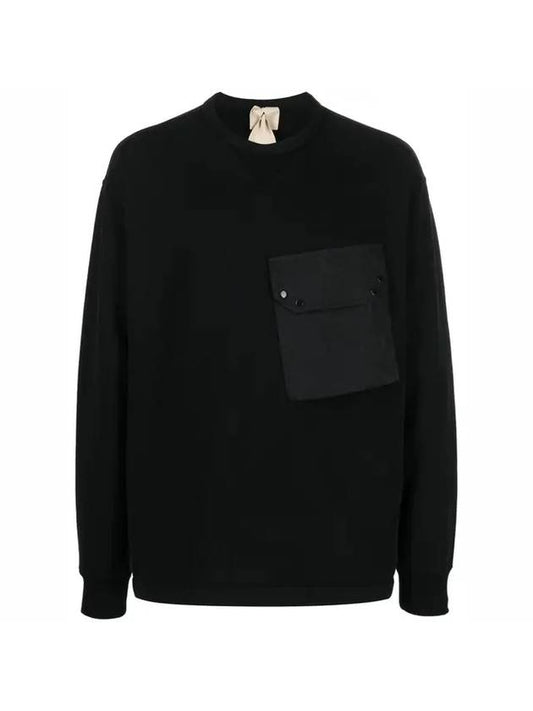 Maxi Pocket Detail Sweatshirt Black - TEN C - BALAAN 1