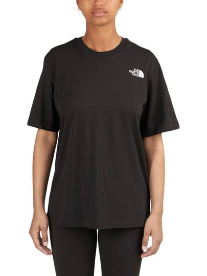 Women's Relaxed Red Box Cotton Short Sleeve T-Shirt Black - THE NORTH FACE - BALAAN 2