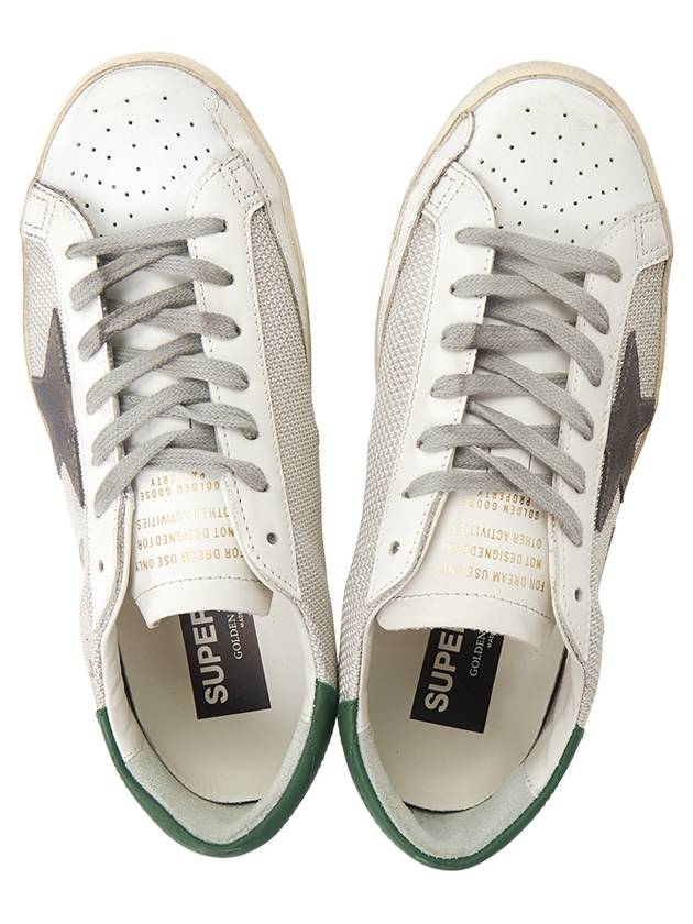 Super Star Mesh Panel Low Top Sneakers White - GOLDEN GOOSE - BALAAN 3