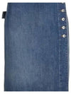 Washed Midi Denim A-Line Skirt Blue - BOTTEGA VENETA - BALAAN 2