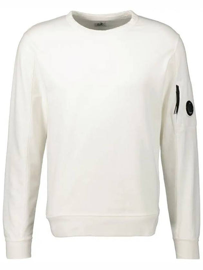 Lens Wappen Light Fleece Sweatshirt White - CP COMPANY - BALAAN 2