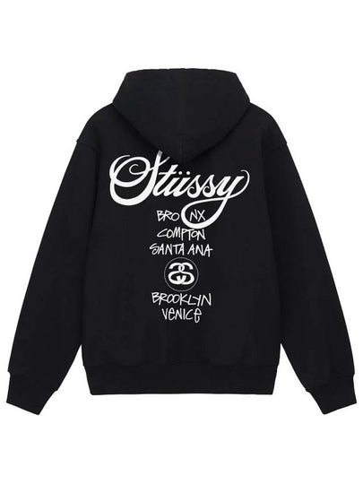 World Tour Hoodie Black - STUSSY - BALAAN 2