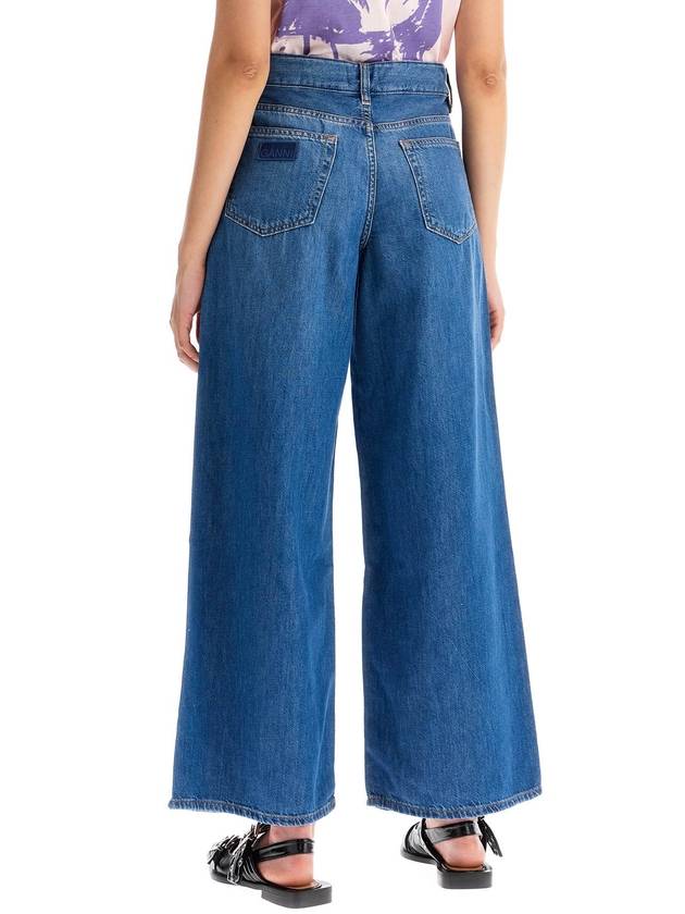 Mid rise wide jeans J1487 - GANNI - BALAAN 4