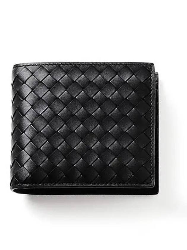 Intrecciato Weaving Half Wallet Black - BOTTEGA VENETA - BALAAN 2