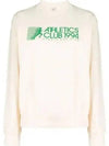 Logo Print Crew Neck Cotton Long Sleeve T-shirt Cream - SPORTY & RICH - BALAAN 2