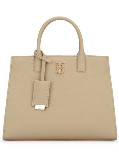 Mini Frances Leather Tote Bag Beige - BURBERRY - BALAAN 2