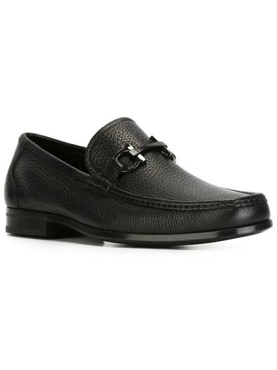 Gancini Suede Moccasin Loafers Black - SALVATORE FERRAGAMO - BALAAN 2