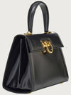 Iconic Large Tote Bag Black - SALVATORE FERRAGAMO - BALAAN 6