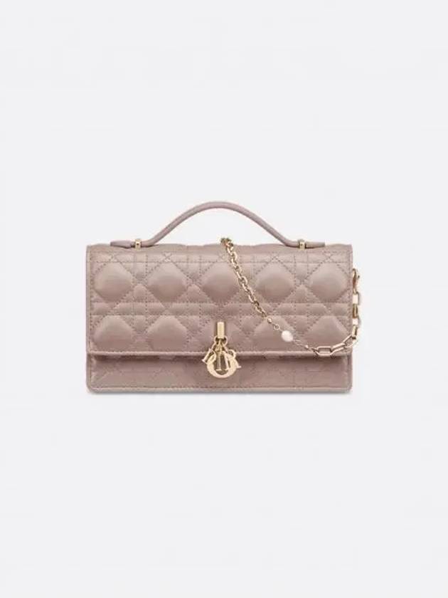 Miss Cannage Lambskin Mini Bag Warm Taupe - DIOR - BALAAN 2