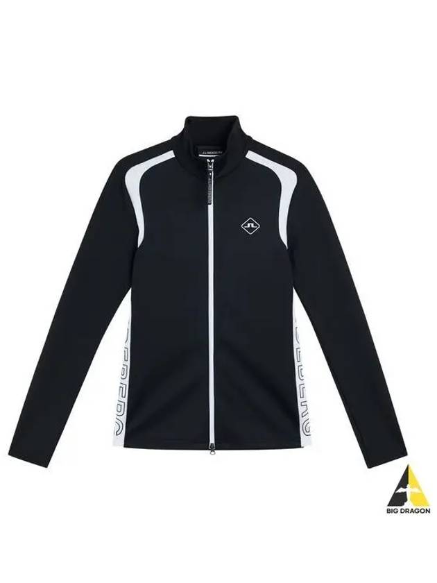 Golfwomen's Mid Layer Regular Fit Jacket Black - J.LINDEBERG - BALAAN 2