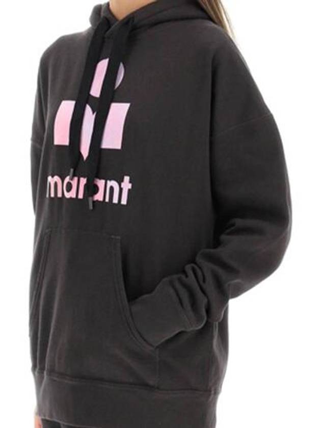 Mansel Big Logo Hoodie Faded Black - ISABEL MARANT - BALAAN 4