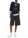 Bear Crew Neck Knit Top Navy - POLO RALPH LAUREN - BALAAN 3