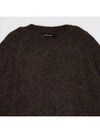 Men's alpaca blend brown wool knit ANIT103 - IKALOOOK - BALAAN 3