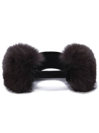 Official W REAL FUR SNOW WINTER VISOR BK - ANEWGOLF - BALAAN 2