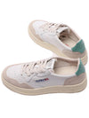 Women's Medalist Low Top Sneakers Green Tab White - AUTRY - BALAAN 7