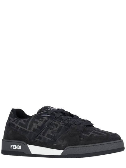 Match FF Jacquard Low Top Sneakers Black - FENDI - BALAAN 2