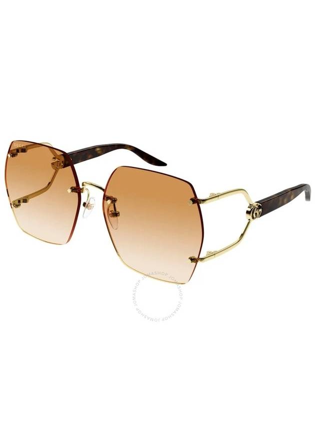 Double G Geometric Frame Sunglasses GG1562S - GUCCI - BALAAN 2