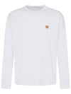 Fox Head Patch Regular Long Sleeve T-Shirt White - MAISON KITSUNE - BALAAN 2