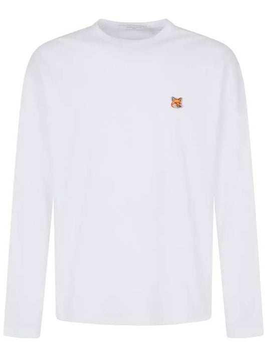 Fox Head Patch Regular Long Sleeve T-Shirt White - MAISON KITSUNE - BALAAN 2