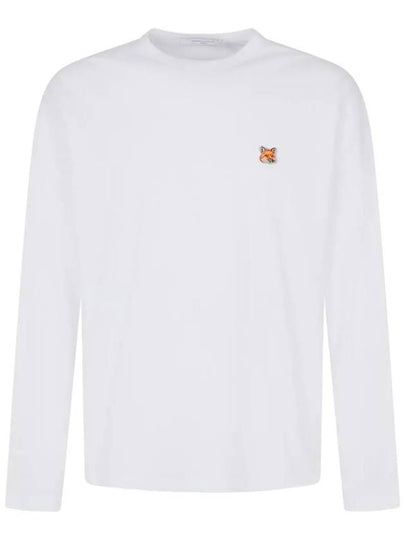 Fox Head Patch Regular Long Sleeve T-Shirt White - MAISON KITSUNE - BALAAN 2