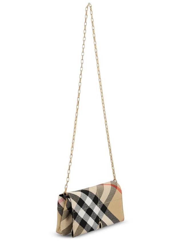 Snip Check Chain Mini Shoulder Bag Sand - BURBERRY - BALAAN 4