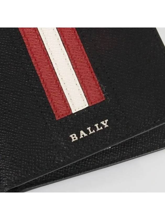 Men's Tevye Leather Half Wallet Black - BALLY - BALAAN 5