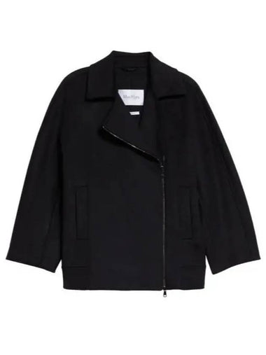 Rotondo Zip-Up Single Coat Black - MAX MARA - BALAAN 1